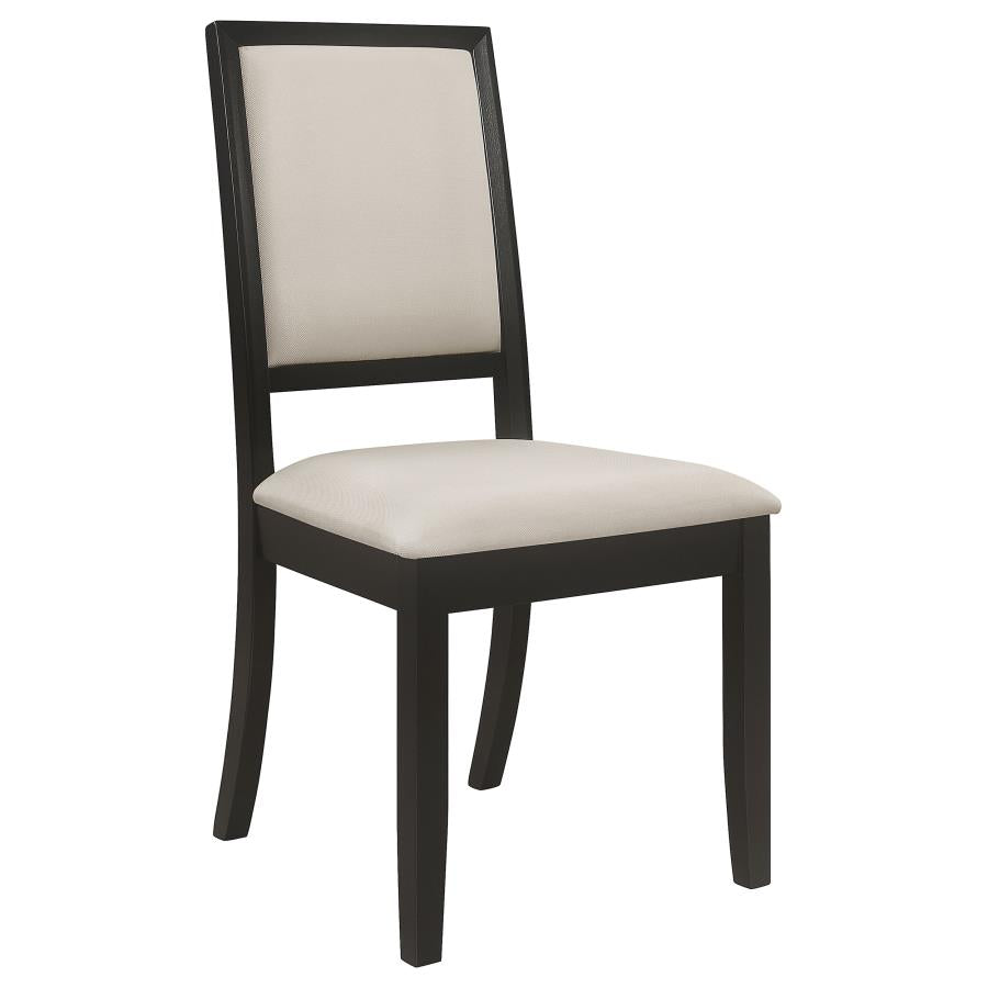 Louise 5 to 7 Piece Rectangular Extension Leaf Dining Set Black