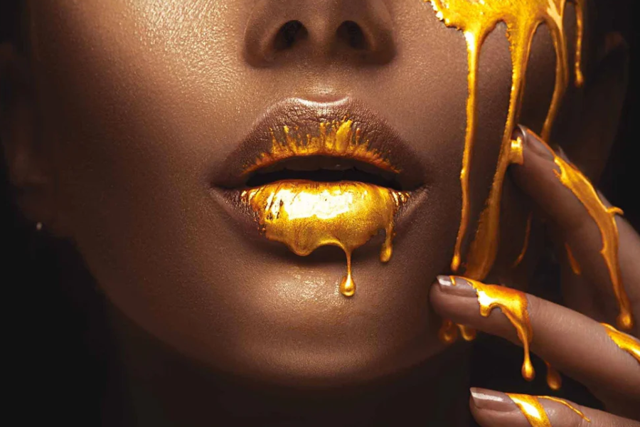 SU-82022 LUXE Golden Goddess Modern Wall Art TG