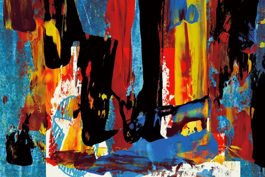 CRUZ Abstract Paint Wall Art Print TG