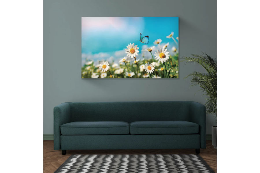 CHAMOMILE Delicate Floral Modern Wall Art TG