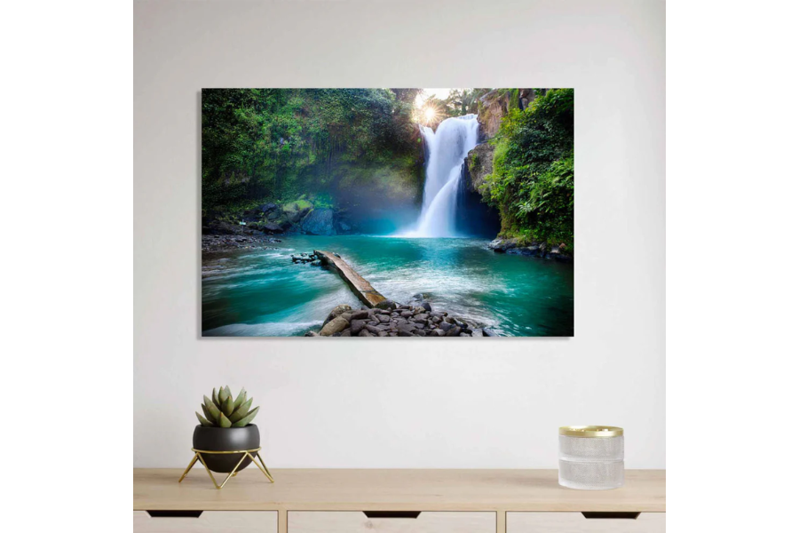 CASCADE Tranquil Waterfall Modern Wall Art TG