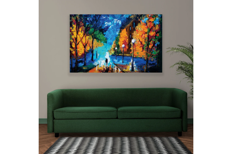 DATING TONIGHT HD Print of an Oil Painting Modern Wall Art TG