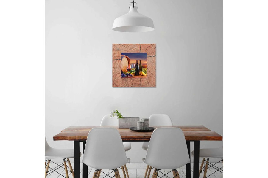 TREXO Vineyard with Background Miniature Fine Wall Art TG