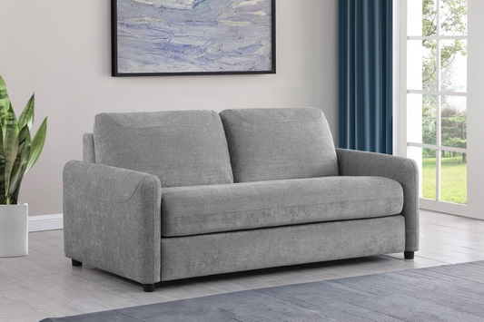 Rylie Upholstered Sofa Sleeper with Queen Mattress Grey 360029