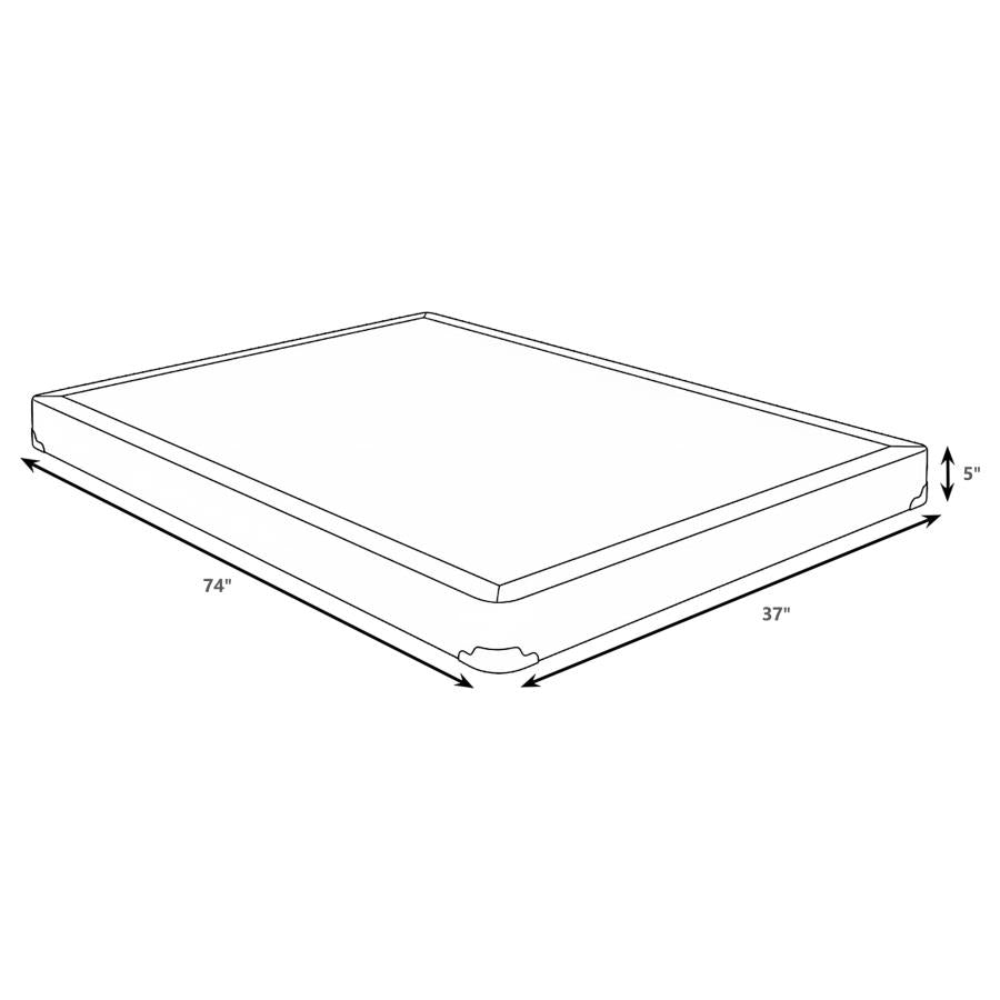 Mercer 5-inch Twin Low Profile Box Spring Foundation 350415T