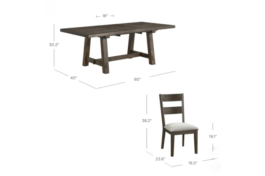 Brinley 7-piece Dining Table Set Floor Model
