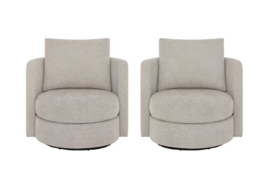 Thomasville Davos Swivel Chairs Floor Model