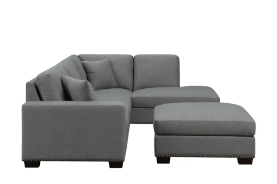 Thomasville Artesia Fabric Sectional with Ottoman FLOOR MODEL