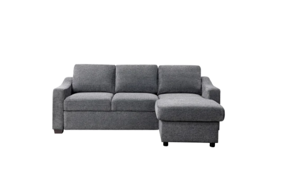 Coddle Aria Fabric Sleeper Sofa with Reversible Chaise Floor Model