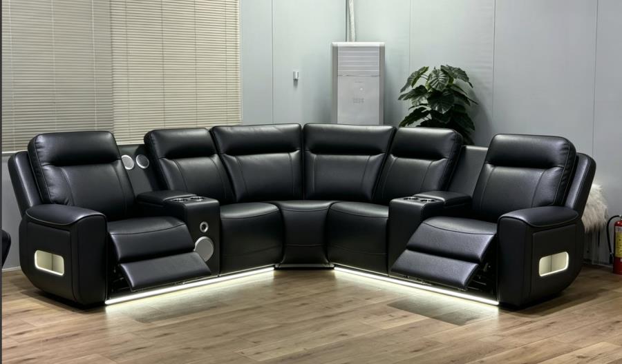 Rojas 3-Piece Dual Power Reclining L-Shaped Sectional with Bluetooth (coming soon)