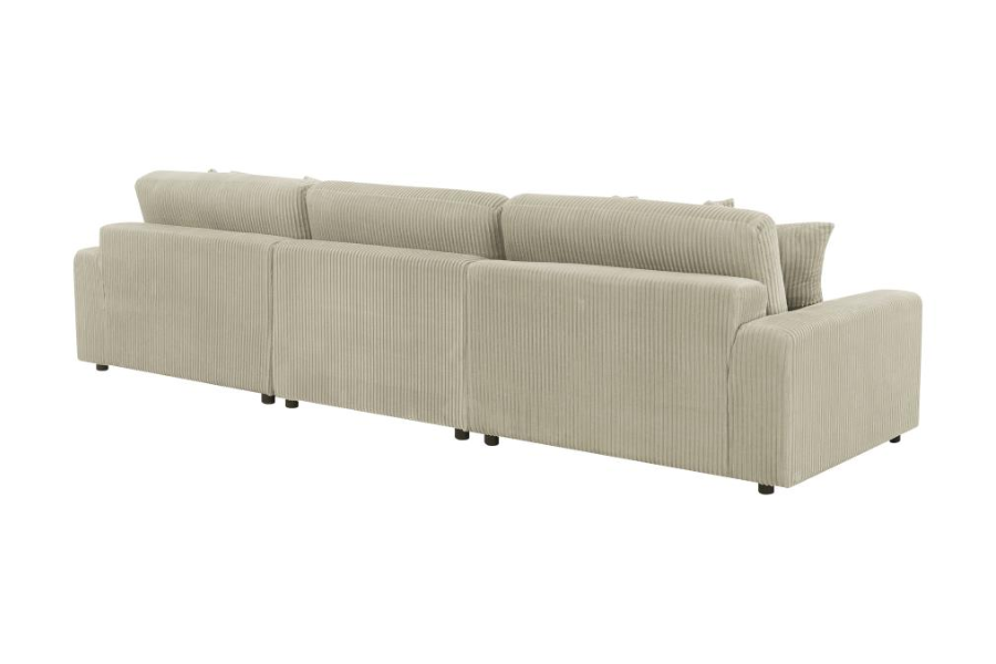 Blaine Upholstered Reversible Chaise Sectional Sofa Sand 509899-SET