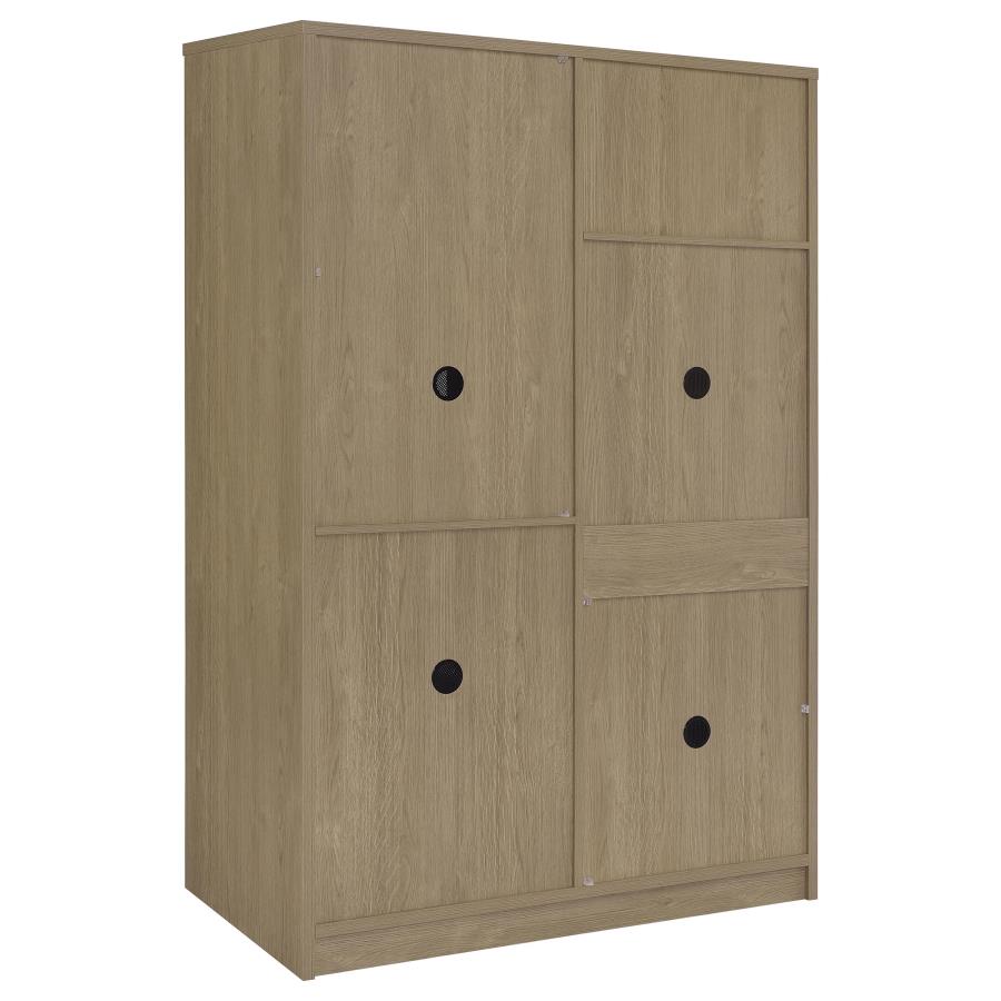 Noble 2-door Bedroom Wardrobe Storage Cabinet Armoire Black
