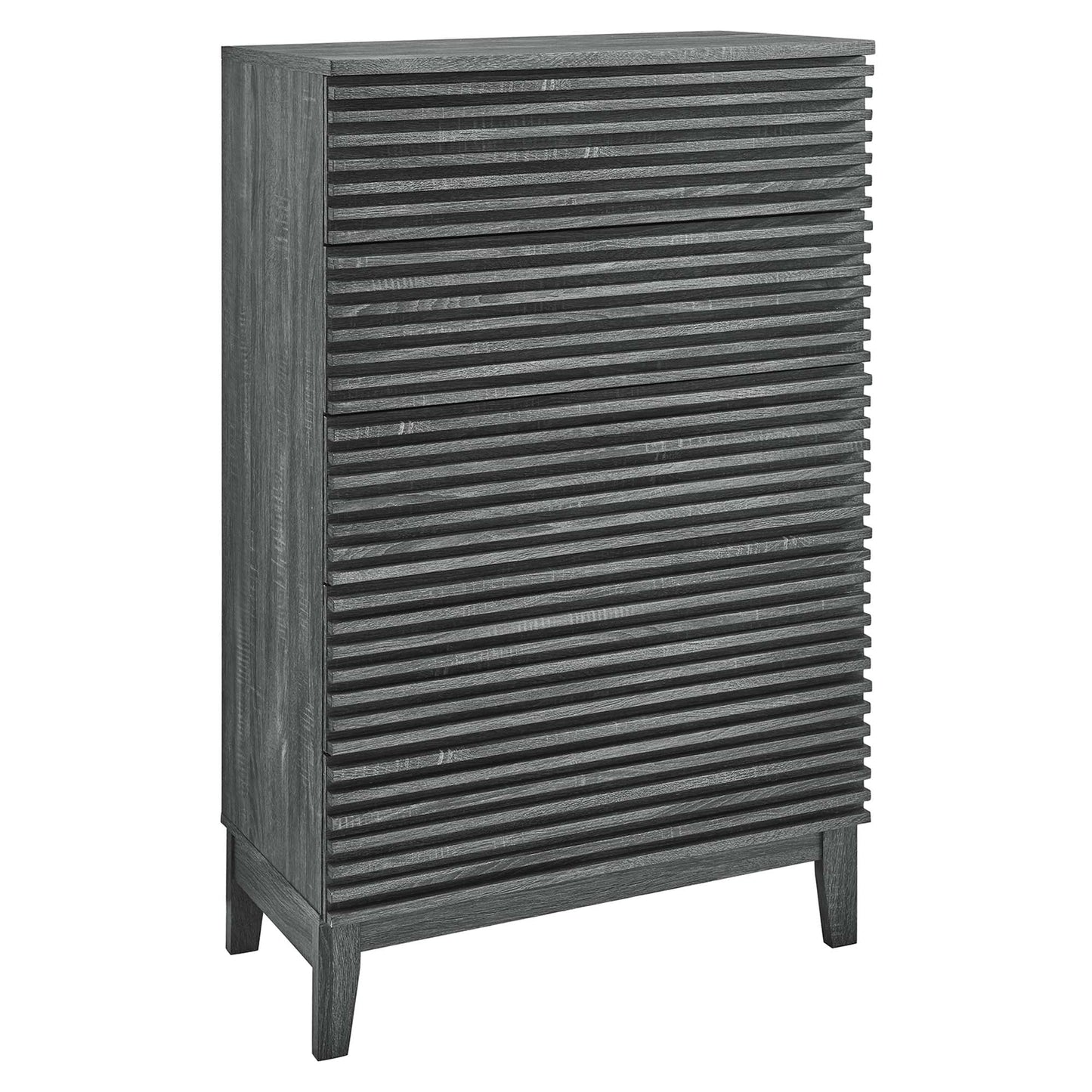 Render 5-Drawer Dresser Chest in Charcoal. - Venini Furniture
