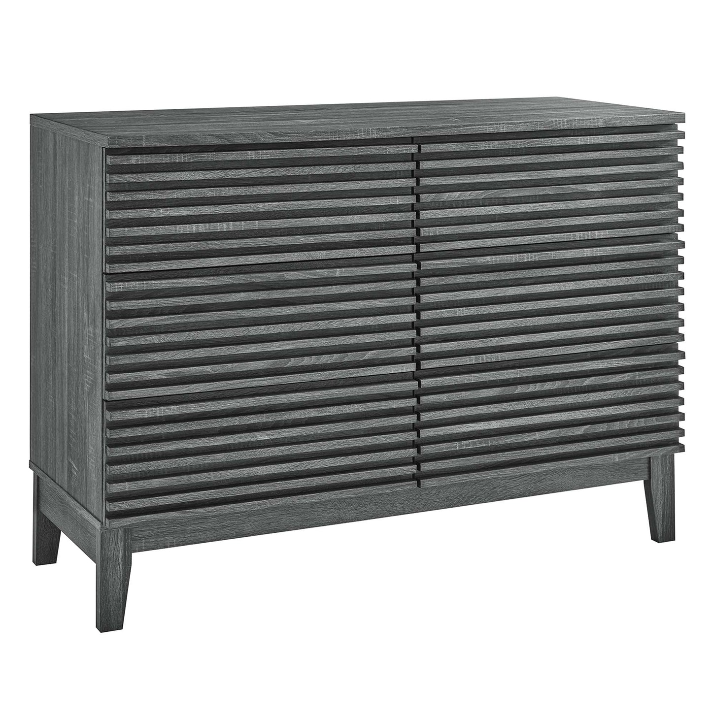 Render 6-Drawer Dresser in Charcoal. - Venini Furniture