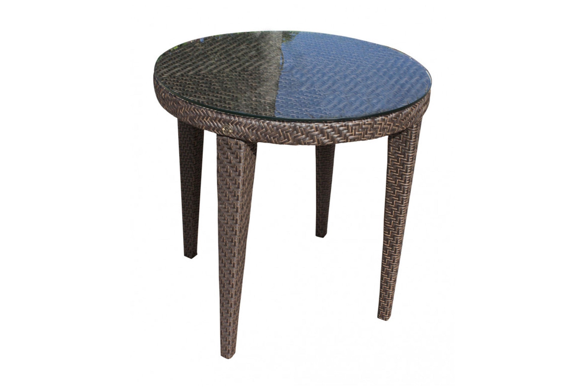 Atlantis Patio Woven Round Dining 30" Table SKU: 903-3305-JBP - Venini Furniture