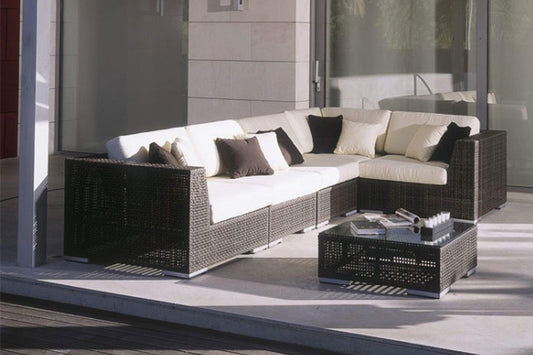 Atlantis 6 PC Sectional Set Deep Seating Set - Venini Furniture