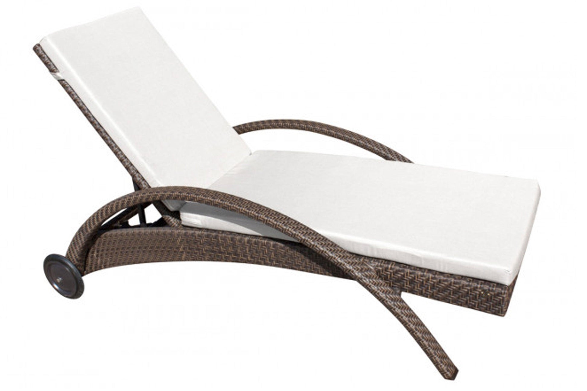 Atlantis Patio Chaise Lounge with wheels SKU: 903-1324-JBP - Venini Furniture