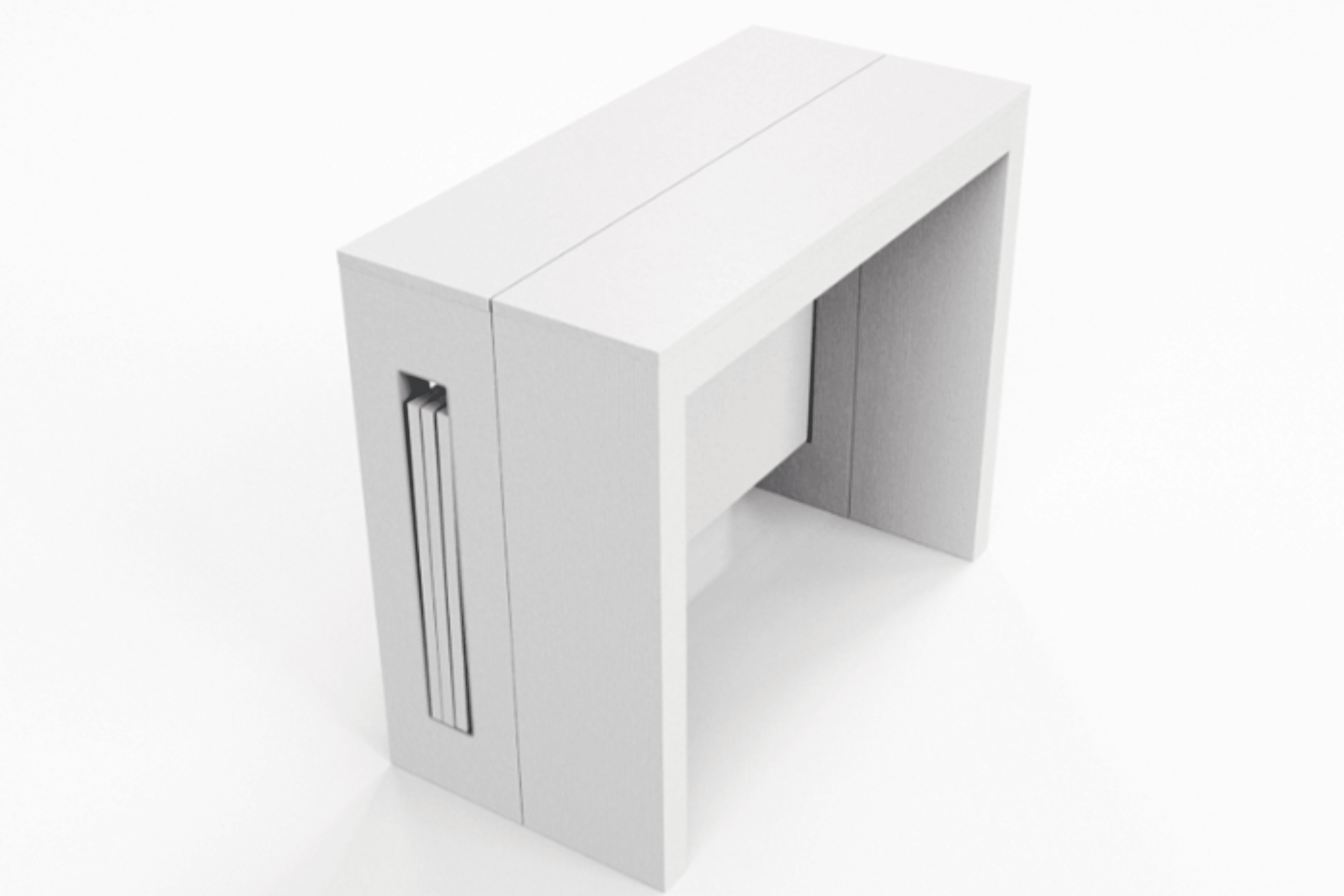 Tropea Expandable Table Model TC-542B-WH - Venini Furniture
