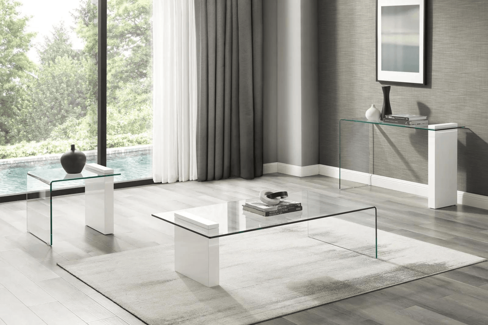 Buono Coffee Table White Model CB-1154-COFFEE-WH - Venini Furniture