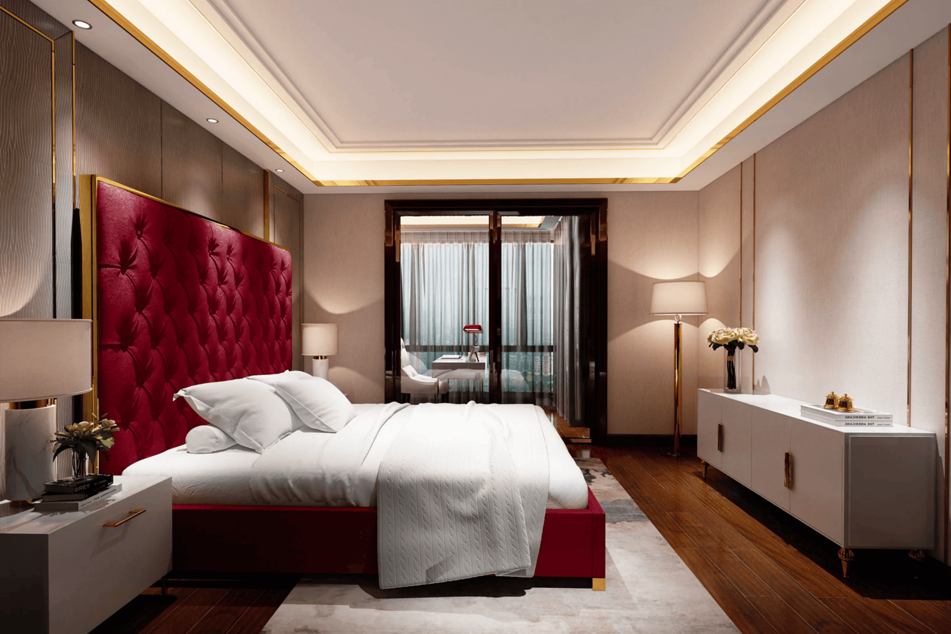 Patricia Velvet Bed - Venini Furniture