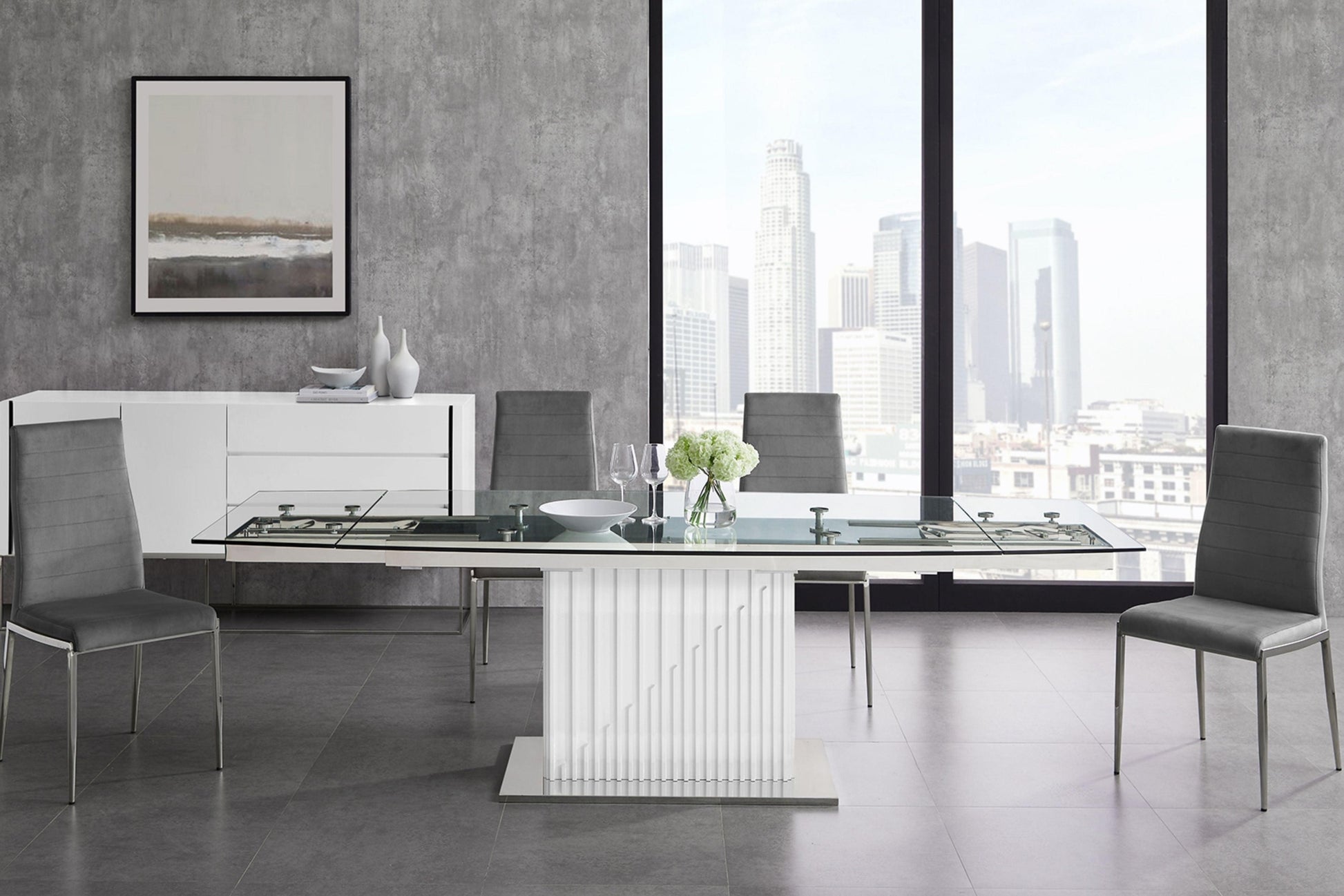 Moon Motorized Dining Table Model TC-MT08 - Venini Furniture