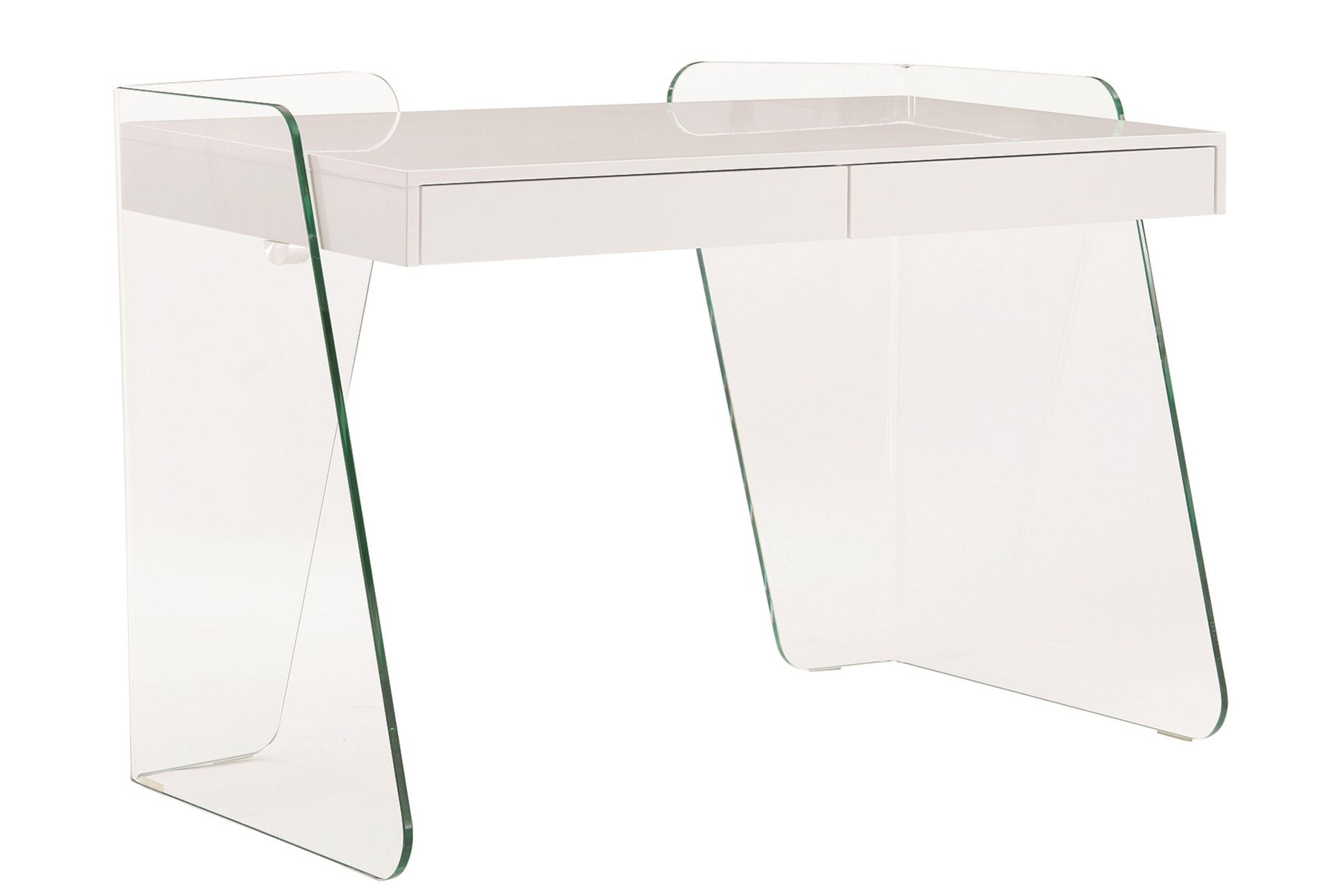 Archie Office Desk Walnut and White Model CB-786GR - Venini Furniture