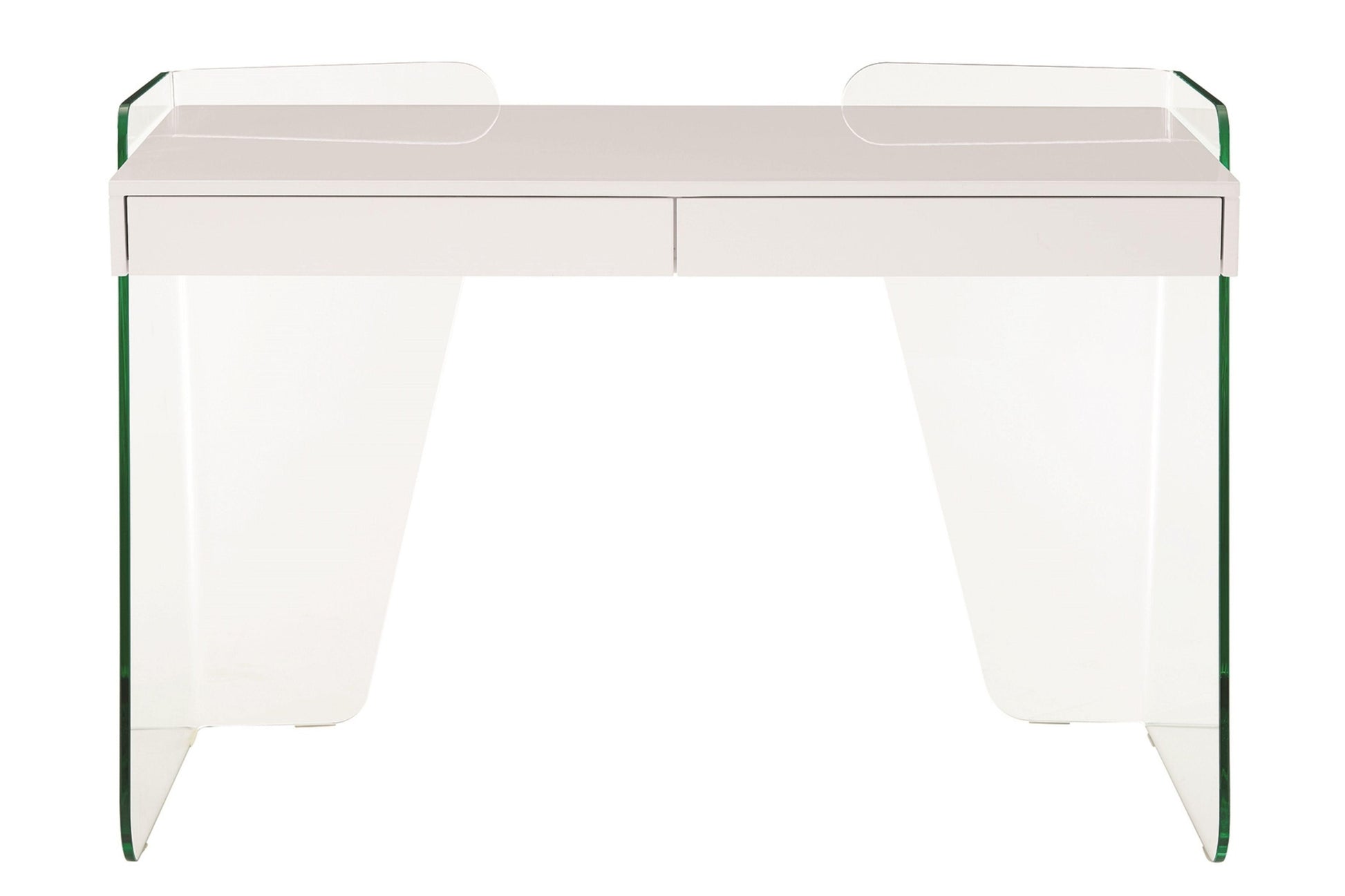 Archie Office Desk Walnut and White Model CB-786GR - Venini Furniture