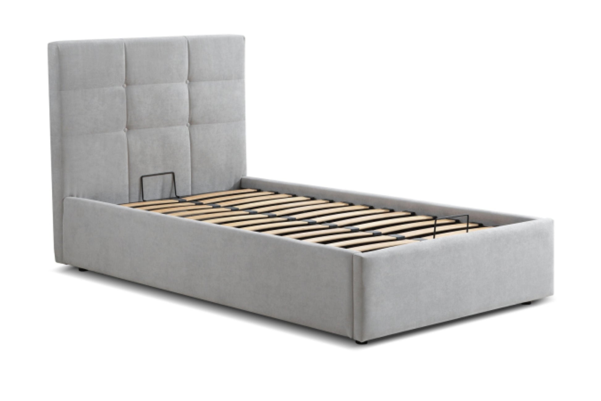 Mario Full, XL Twin Bed Gray Fabric Model CB-A10 - Venini Furniture