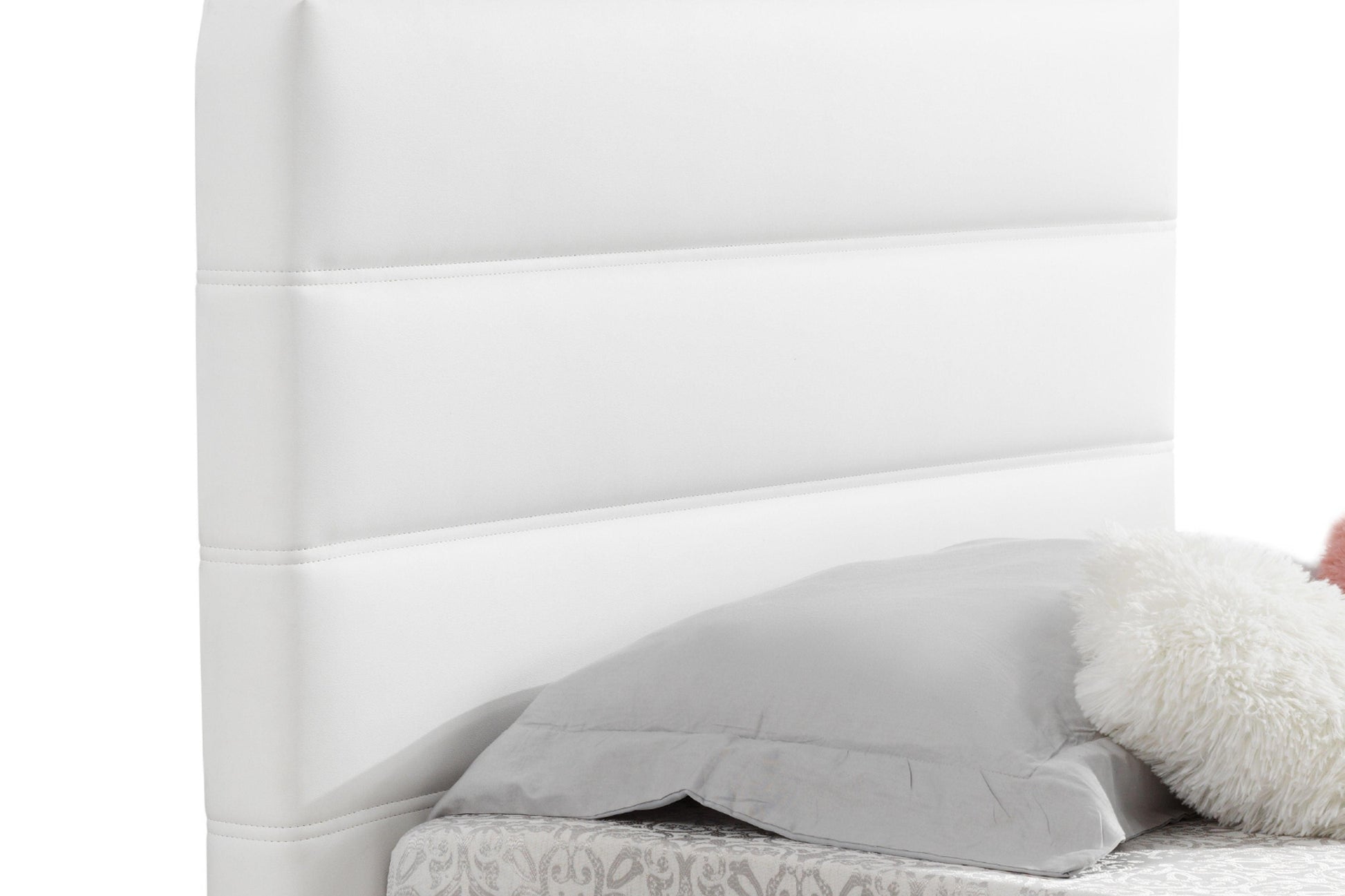 Luigi XL twin size bed white Model CB-A104TWH - Venini Furniture