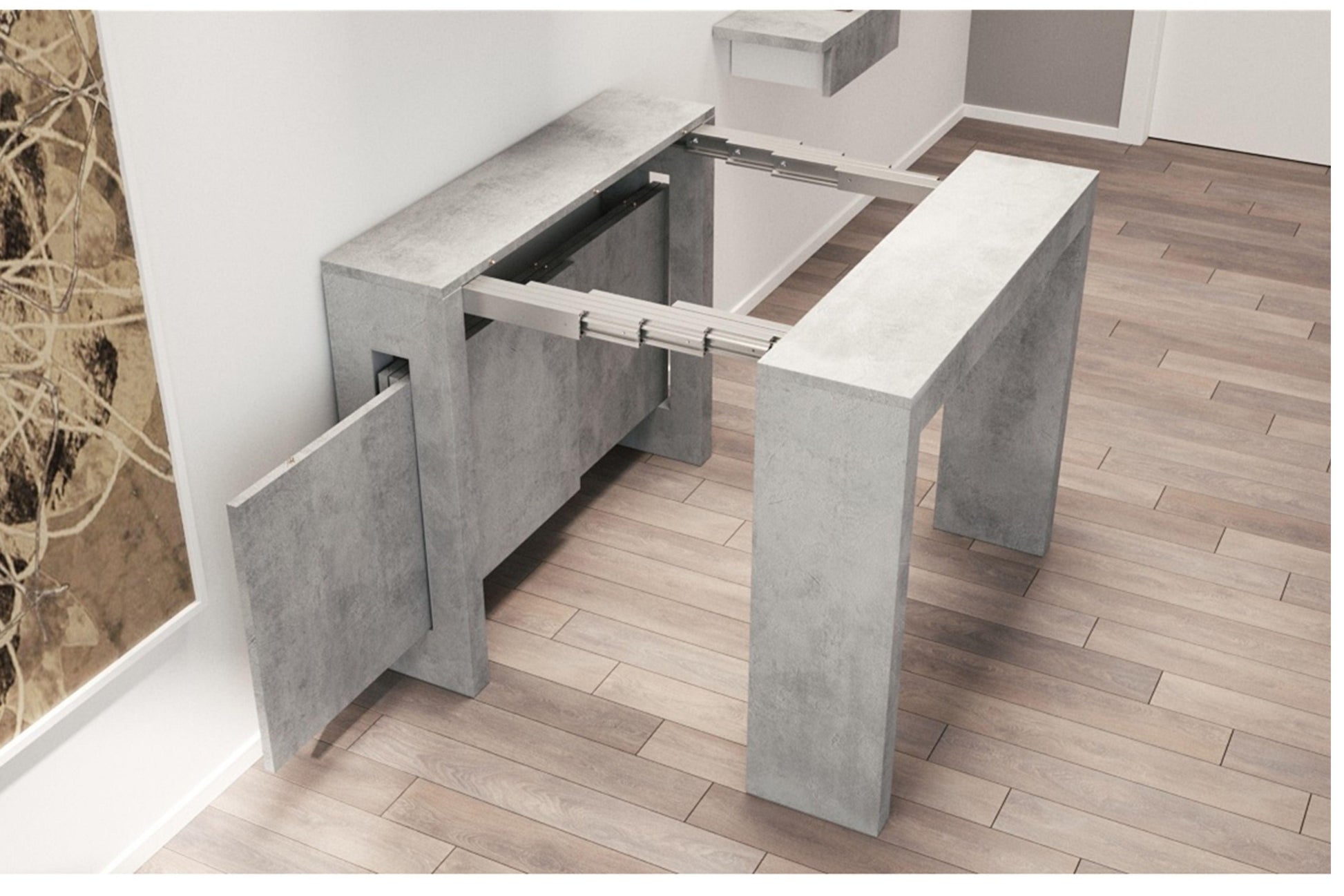 Erika Expandable Console Table Model TC-540B-BM - Venini Furniture
