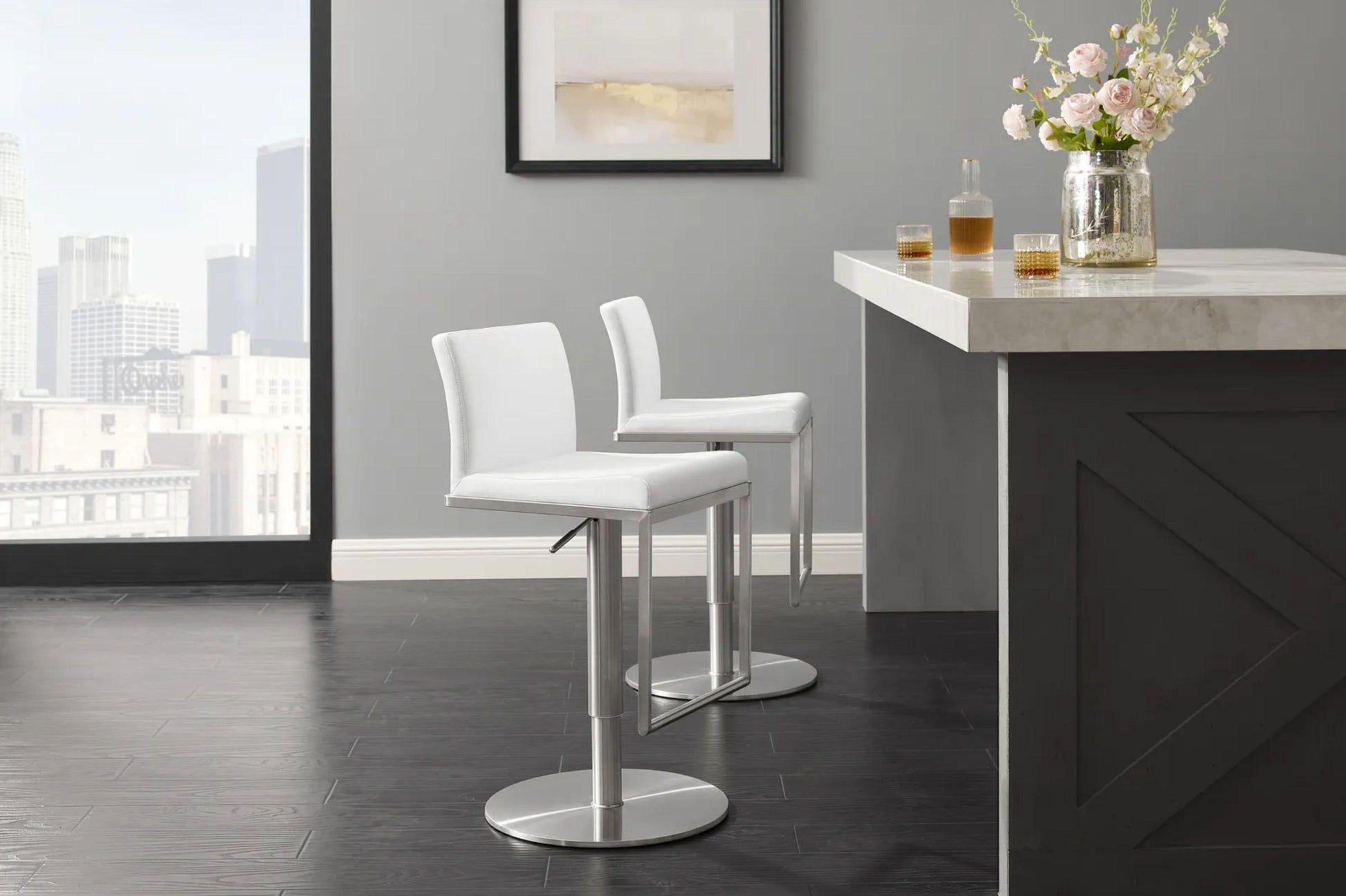 Venetian Bar Stool Model CB-C102W - Venini Furniture