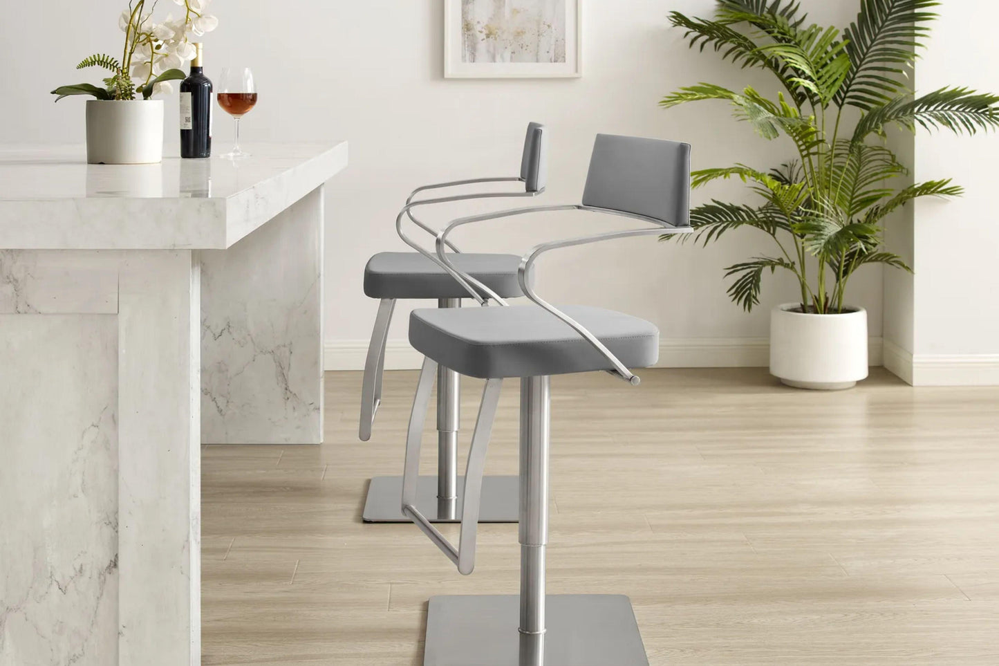Harbor Bar Stool Model CB-C103W - Venini Furniture