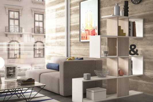 Time Bookcase Model KD-I20WO - Venini Furniture