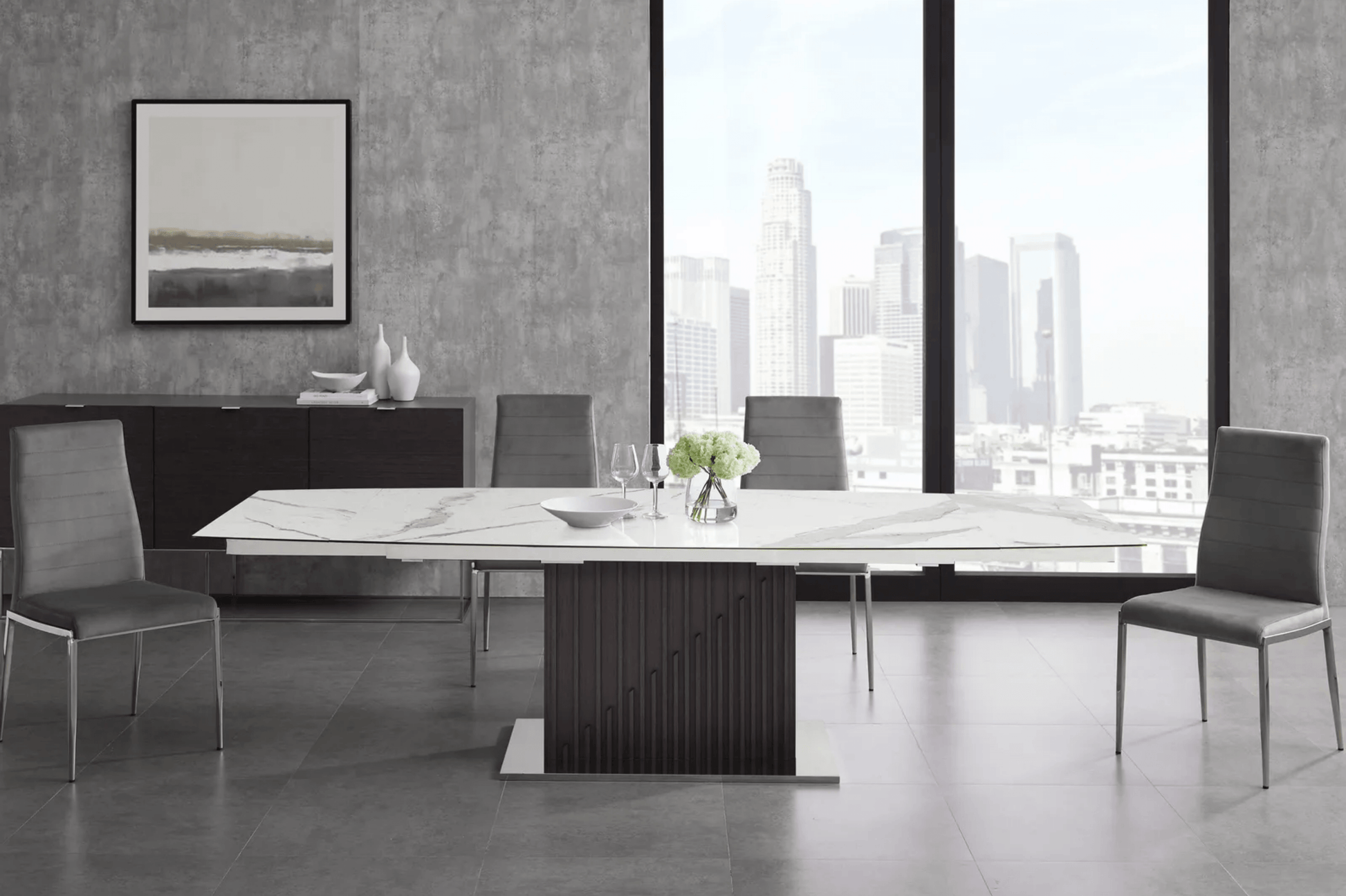 Moon Motorized Dining Table Model TC-MT08 - Venini Furniture