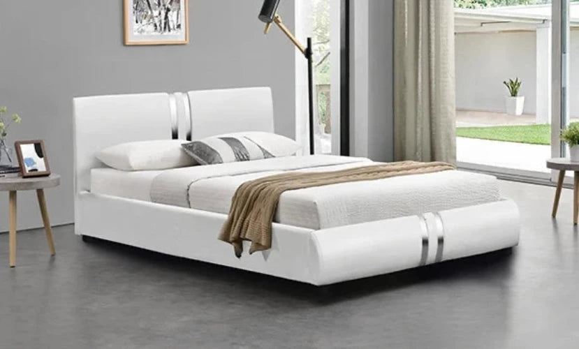 Black Queen Platform Bed with Hydraulic Storage
