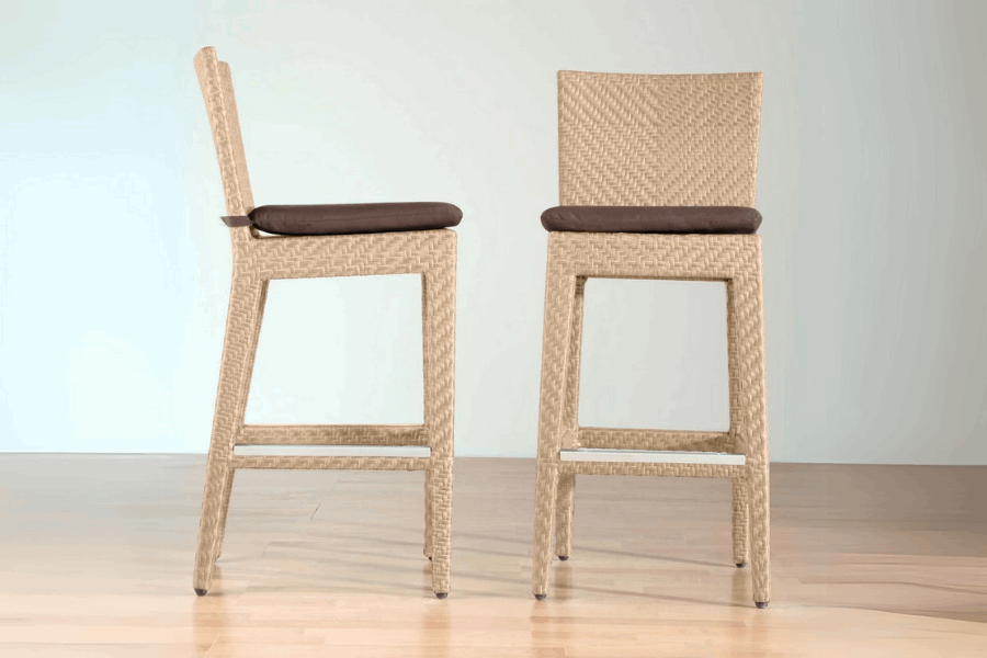 Panama Jack Austin Barstool with Cushion PJO-3801-NAT-BS-CUSH