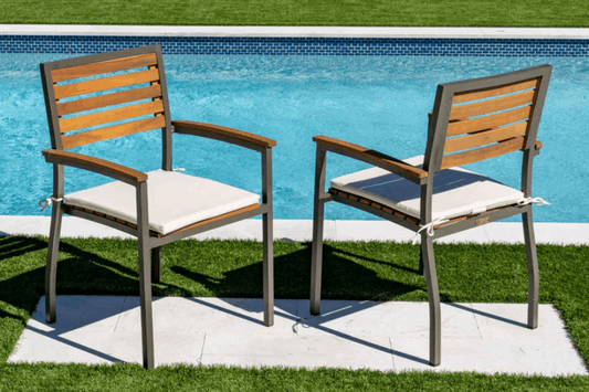 Panama Jack Boca Grande Stackable Dining Armchairs (Set of 2)