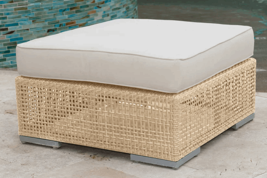 Panama Jack Austin Ottoman PJO-3801-NAT-O