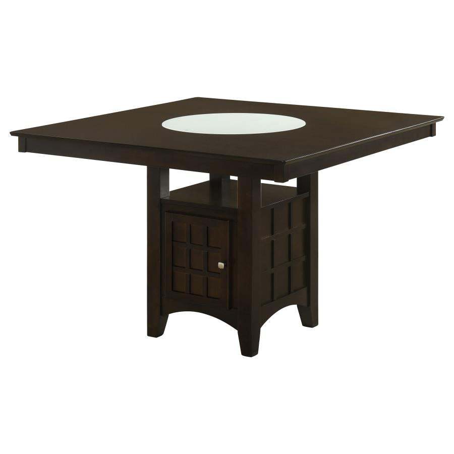 Gabriel 5-Piece Lattice-Back Counter Height Dining Set Cappuccino