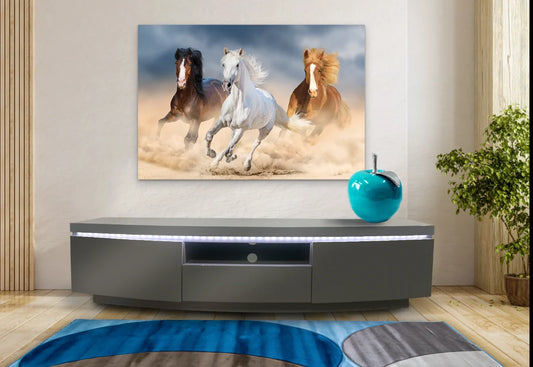 Milan TV Stand Glossy Grey