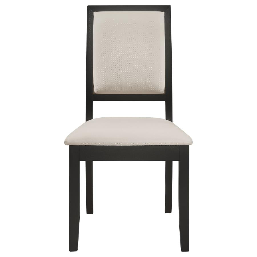Louise 5 to 7 Piece Rectangular Extension Leaf Dining Set Black