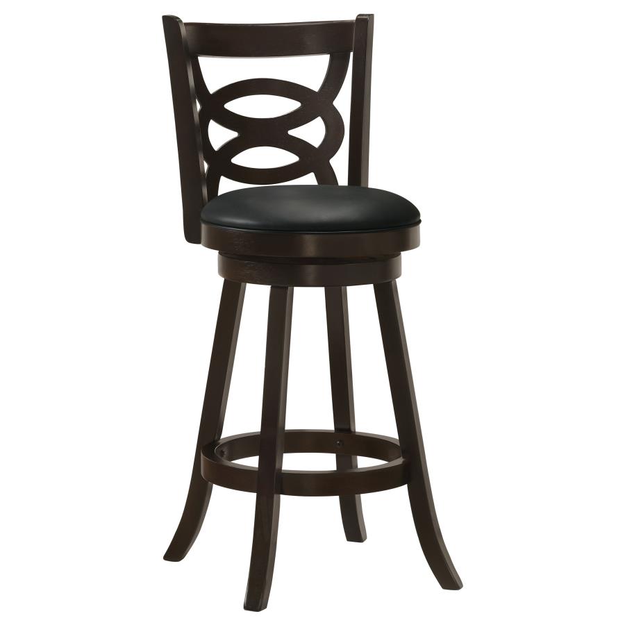 Calecita Wood Swivel Bar Chair Cappuccino (Set of 2