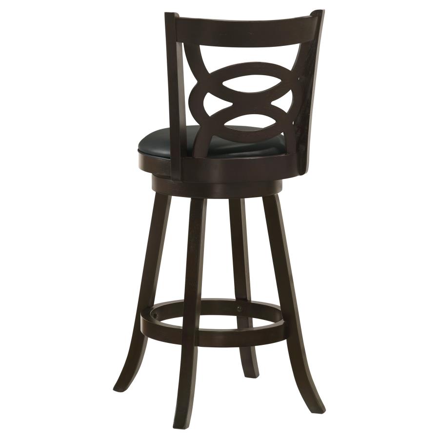 Calecita Wood Swivel Bar Chair Cappuccino (Set of 2