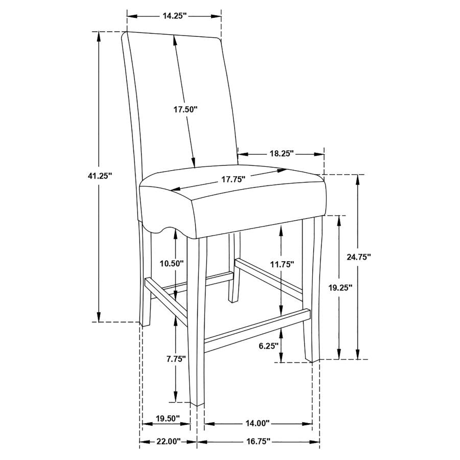 Stanton Square Counter Height Dining Table Set Grey
