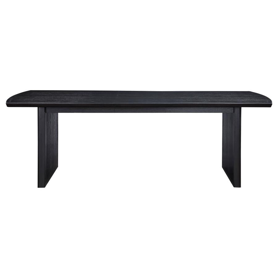 Brookmead Extension Leaf Dining Table Set Black - Venini Furniture 
