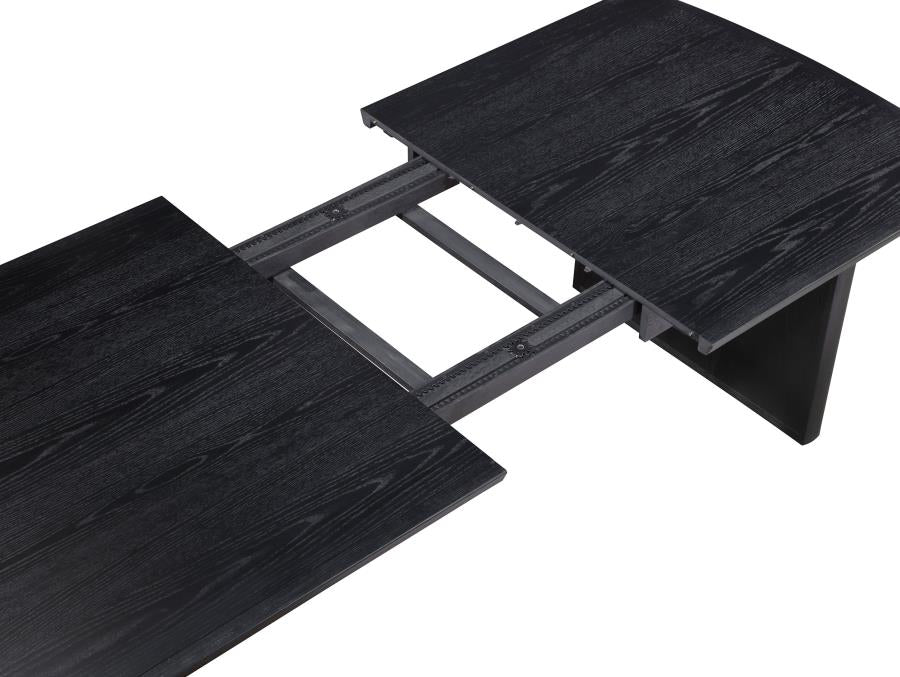 Brookmead Extension Leaf Dining Table Set Black - Venini Furniture 