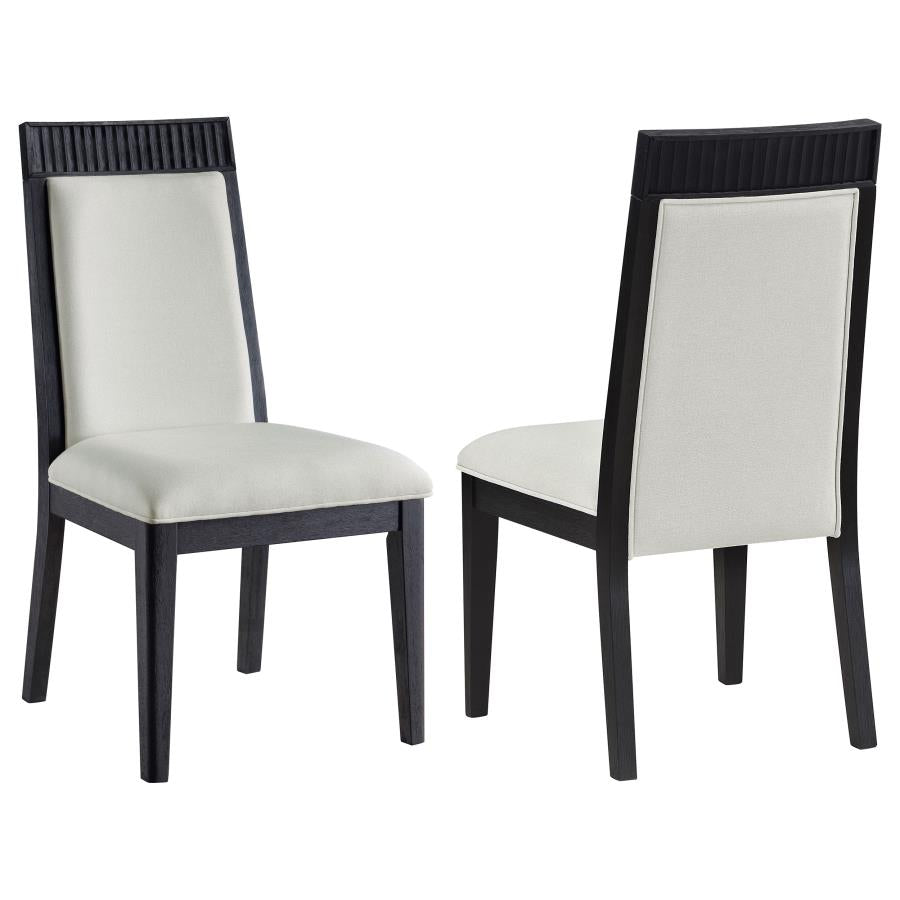 Brookmead Extension Leaf Dining Table Set Black - Venini Furniture 