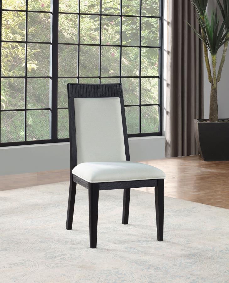 Brookmead Extension Leaf Dining Table Set Black - Venini Furniture 