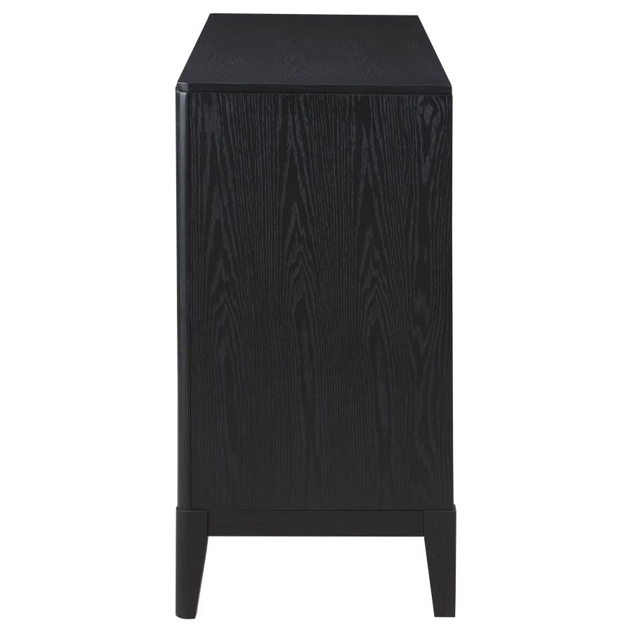 Brookmead Extension Leaf Dining Table Set Black - Venini Furniture 