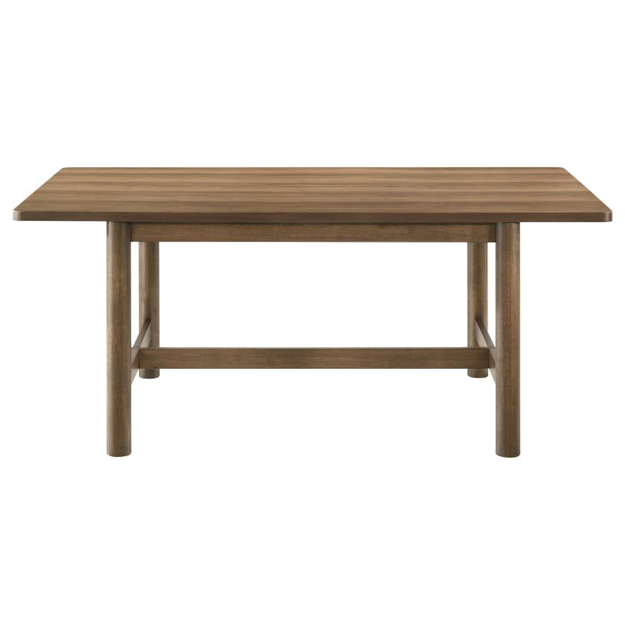 CRESTMORE 7-PIECE RECTANGULAR DINING TABLE SET WALNUT